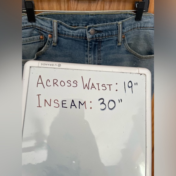 Levi's Distressed Slim Fit Jeans - Size 38x32 - Picture 7 of 10